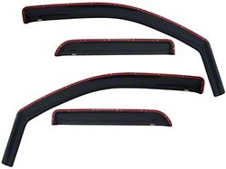 In-Channel Window Deflectors; Front and Rear; Smoke (15-19 Sierra 2500 HD Double Cab)