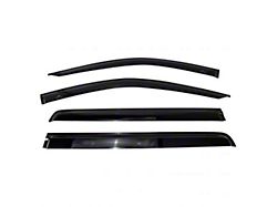 Side Window Deflectors; Smoked (20-23 Sierra 2500 HD Crew Cab)
