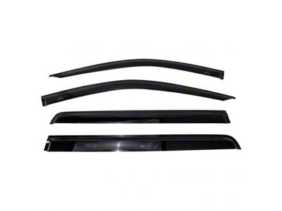 Side Window Deflectors; Smoked (20-24 Sierra 2500 HD Crew Cab)