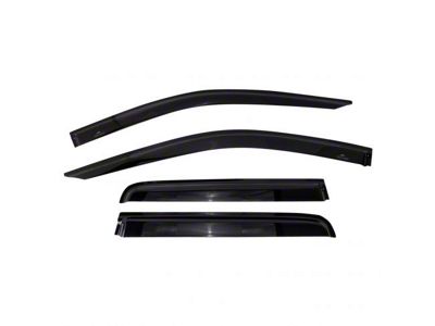 Side Window Deflectors; Smoked (20-25 Sierra 2500 HD Double Cab)