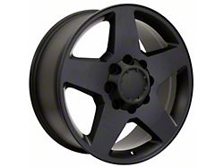 Silverado Style Matte Black 8-Lug Wheel; 20x8.5; 44mm Offset (20-24 Sierra 2500 HD)