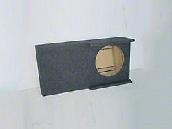 Single 12-Inch Down Firing Subwoofer Box; Poly Coated (07-14 Sierra 2500 HD Crew Cab)