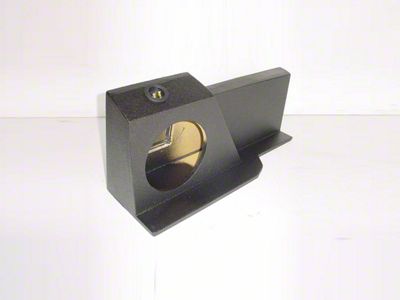 Single 12-Inch Down Firing Subwoofer Box; Poly Coated (07-14 Sierra 2500 HD Extended Cab)