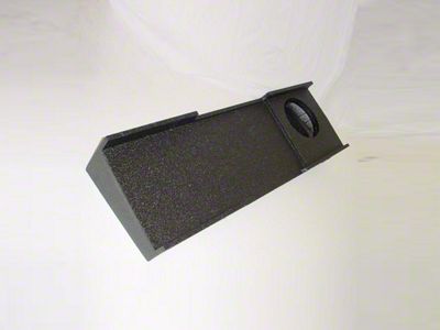 Single 8-Inch Ported Down Firing Subwoofer Box; Poly Coated (07-14 Sierra 2500 HD Crew Cab)