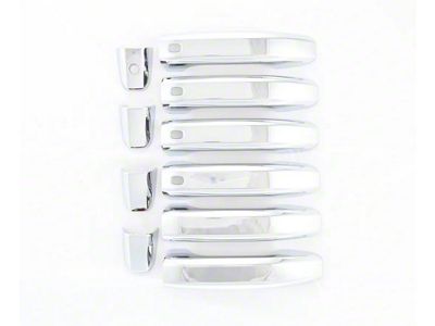 Smart Key Door Handle Covers; Chrome (20-25 Sierra 2500 HD)