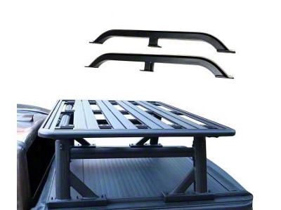 Spike Extendable Truck Bed Rack with Cross Bar, Platform Tray and Side Rail (Universal; Some Adaptation May Be Required)