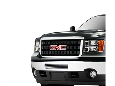 Stainless Steel Billet Lower Grille Insert; Chrome (11-14 Sierra 2500 HD)