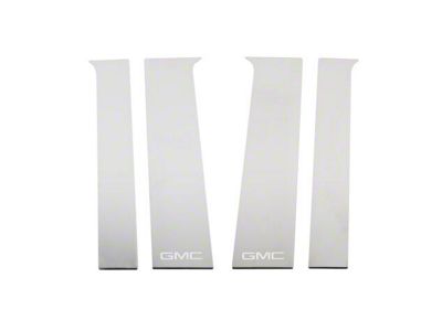 Putco Stainless Steel Pillar Posts with GMC Logo (20-24 Sierra 2500 HD Double Cab, Crew Cab)