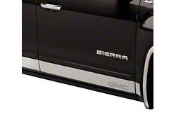 Putco Stainless Steel Rocker Panels with GMC Logo (15-19 Sierra 2500 HD Crew Cab DRW w/ 8-Foot Long Box)