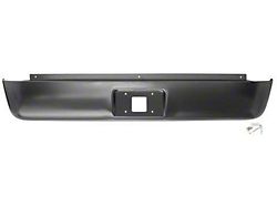 Steel Roll Pan with License Plate Cutout; Unpainted (07-10 Sierra 2500 HD)