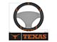 Steering Wheel Cover with University of Texas Logo; Black (Universal; Some Adaptation May Be Required)