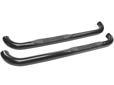 E-Series 3-Inch Nerf Side Step Bars; Black (07-14 Sierra 2500 HD Regular Cab)