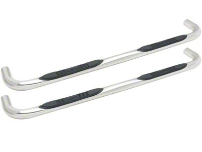 E-Series 3-Inch Nerf Side Step Bars; Stainless Steel (07-14 Sierra 2500 HD Crew Cab)