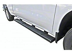 STX500 Running Boards; Black (20-26 Sierra 2500 HD Double Cab)