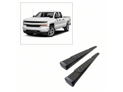 Summit Running Boards; Black (07-19 Sierra 2500 HD Extended/Double Cab)
