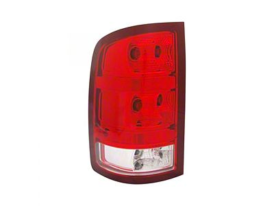 Replacement Tail Light; Chrome Housing; Red/Clear Lens; Passenger Side (10-12 Sierra 2500 HD)