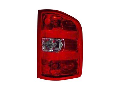 Replacement Tail Light; Chrome Housing; Red/Clear Lens; Passenger Side (12-14 Sierra 2500 HD)
