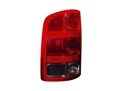Replacement Tail Light; Chrome Housing; Red/Clear Lens; Driver Side (07-10 Sierra 2500 HD)