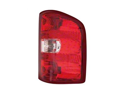Replacement Tail Light; Chrome Housing; Red/Clear Lens; Passenger Side (2011 Sierra 2500 HD)