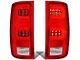 Dual C-Bar LED Tail Lights; Chrome Housing; Red Lens (07-14 Sierra 2500 HD)