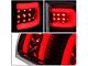 Dual C-Bar LED Tail Lights; Black Housing; Clear Lens (07-14 Sierra 2500 HD)