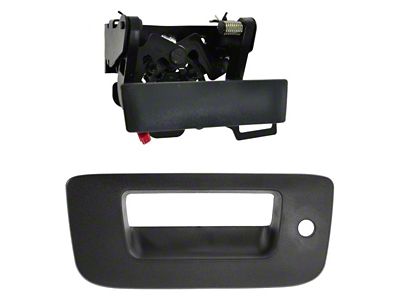 Tailgate Handle and Bezel Set with Lock Provision (07-14 Sierra 2500 HD)