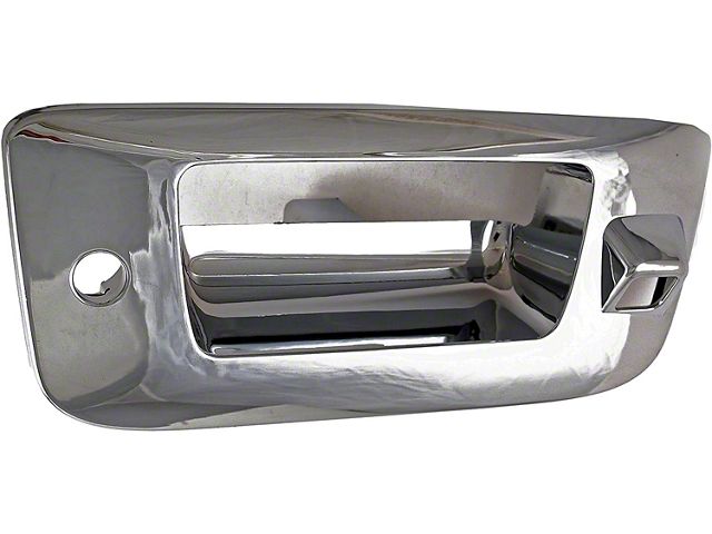 Tailgate Handle Bezel; All Chrome; With Backup Camera and Keyhole (09-14 Sierra 2500 HD)