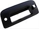 Tailgate Handle Bezel; Smooth Black; With Keyhole And Backup Camera (09-14 Sierra 2500 HD)