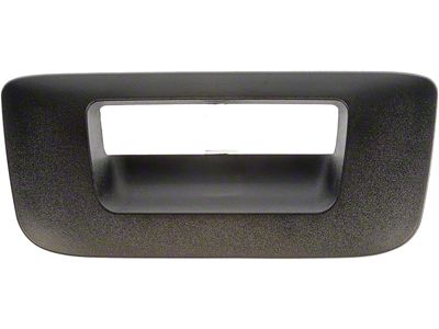 Tailgate Handle Bezel; Textured Black; Without Keyhole (07-14 Sierra 2500 HD)
