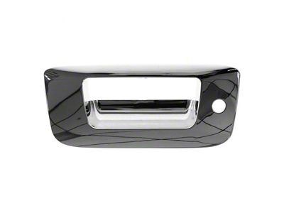 Tailgate Handle Bezel with Lock Provision; Chrome (07-14 Sierra 2500 HD)