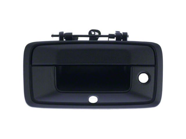 Tailgate Handle; Black; With Backup Camera (16-19 Sierra 2500 HD)