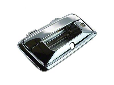 Tailgate Handle with Backup Camera Opening; Chrome (2015 Sierra 2500 HD)