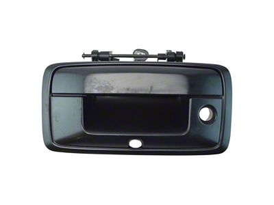 Tailgate Handle with Backup Camera Opening; Paint to Match Black (2015 Sierra 2500 HD)