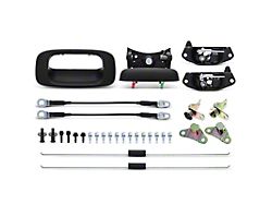 Tailgate Hardware Rebuild Kit; Textured Black; 31-Piece (01-06 Sierra 2500 HD)