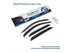 Tape-On Window Deflectors (07-14 Sierra 2500 HD Crew Cab)