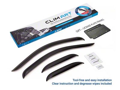Tape-On Window Deflectors (07-14 Sierra 2500 HD Extended Cab)