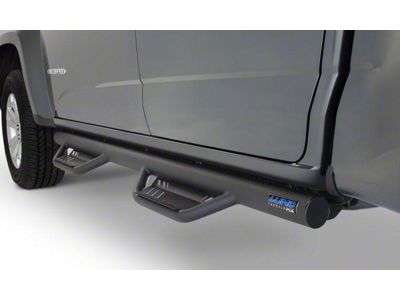 Terrain HX Side Step Bars; Black (20-24 Sierra 2500 HD Crew Cab)