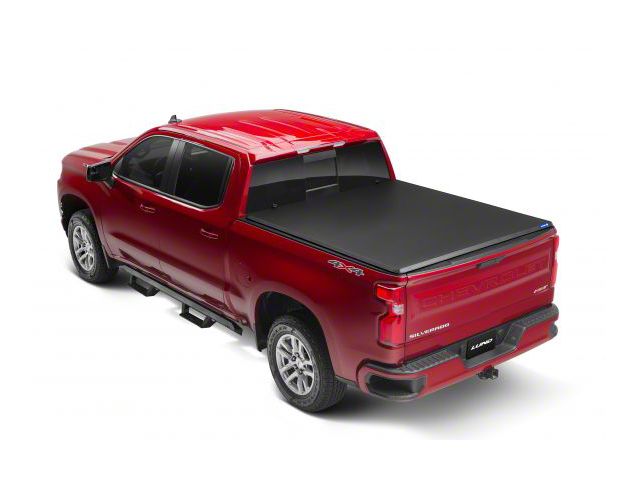 Hard Fold Tonneau Cover; Black (15-19 Sierra 2500 HD w/ 6.50-Foot Standard Box)