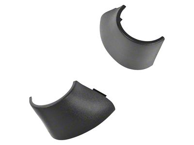 Tow Mirror Hinge Cover; Textured Black (07-14 Sierra 2500 HD)