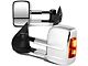Towing Mirror; Powered; Heated; Amber Signal; Chrome; Pair (08-12 Sierra 2500 HD)