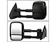 Towing Mirror; Powered; Heated; Smoked Signal; Black; Pair (14-17 Sierra 2500 HD)