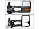 Towing Mirror; Powered; Heated; Amber LED Signal; Chrome; Pair (07-14 Sierra 2500 HD)