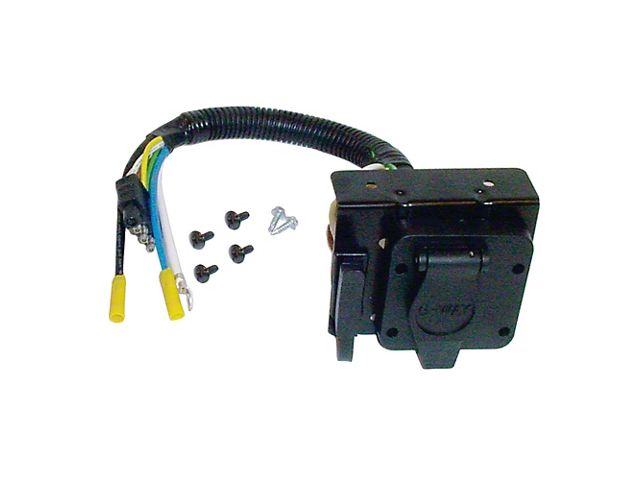 Trailer Connector Adapter; 7 to 6-Way (07-24 Sierra 2500 HD)