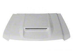 Type-RS Style Ram Air Hood; Unpainted (15-19 Sierra 2500 HD)