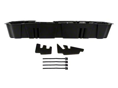 Underseat Storage; Black (20-26 Sierra 2500 HD Double Cab)