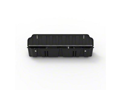 Underseat Storage with Lockable Lid; Black (20-26 Sierra 2500 HD Double Cab)