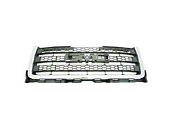 Upper Replacement Grille; Chrome and Dark Matte Gray (11-14 Sierra 2500 HD)