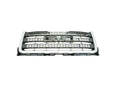 Upper Replacement Grille; Chrome and Dark Matte Gray (11-14 Sierra 2500 HD)