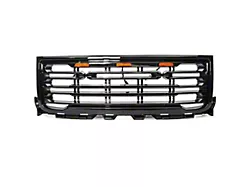 Upper Replacement Grille; Gloss Black (11-14 Sierra 2500 HD)
