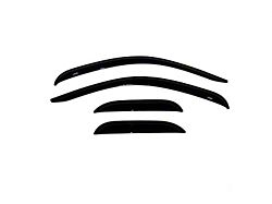 Ventvisor Window Deflectors; Front and Rear; Dark Smoke (07-14 Sierra 2500 HD Extended Cab)